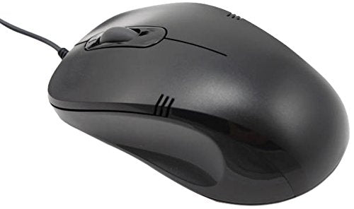 iMicro 3D Optical USB Mouse with 800 dpi Resolution ABS Material, Full Injection Black (MO-1008BU)