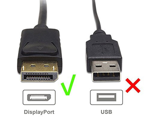Supercool 6 Feet DisplayPort Cable Male to Male 1.8 Meter (1-Pack)
