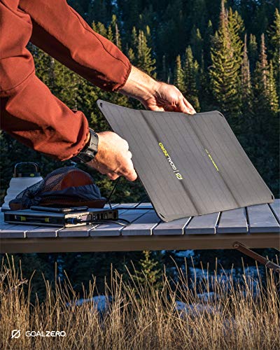 Goal Zero Nomad 20, Foldable Monocrystalline 20 Watt Solar Panel with 8mm + USB Port, Portable Solar Panel Charger. Lightweight 18-22V 20W Solar Panel Charger with Adjustable Kickstand [Renewed, White Box]